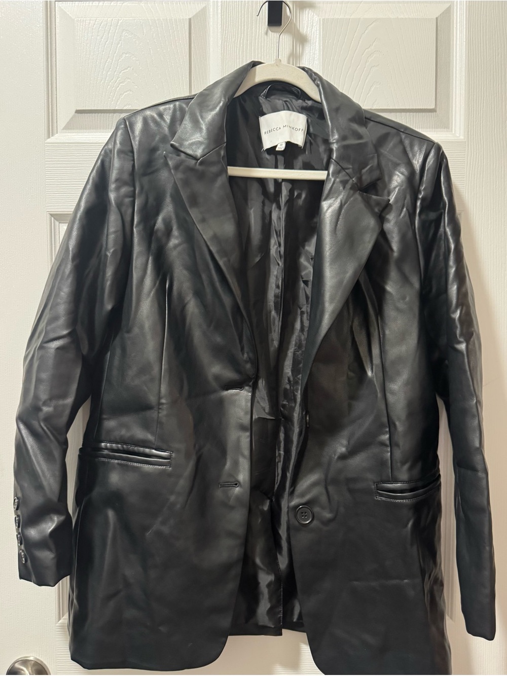 Rebecca Minkoff Black Leather Blazer